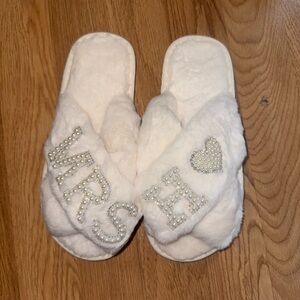 Elegant White bridal Women's Slippers